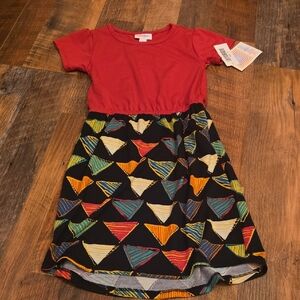 Colorful Geometric Kids Dress